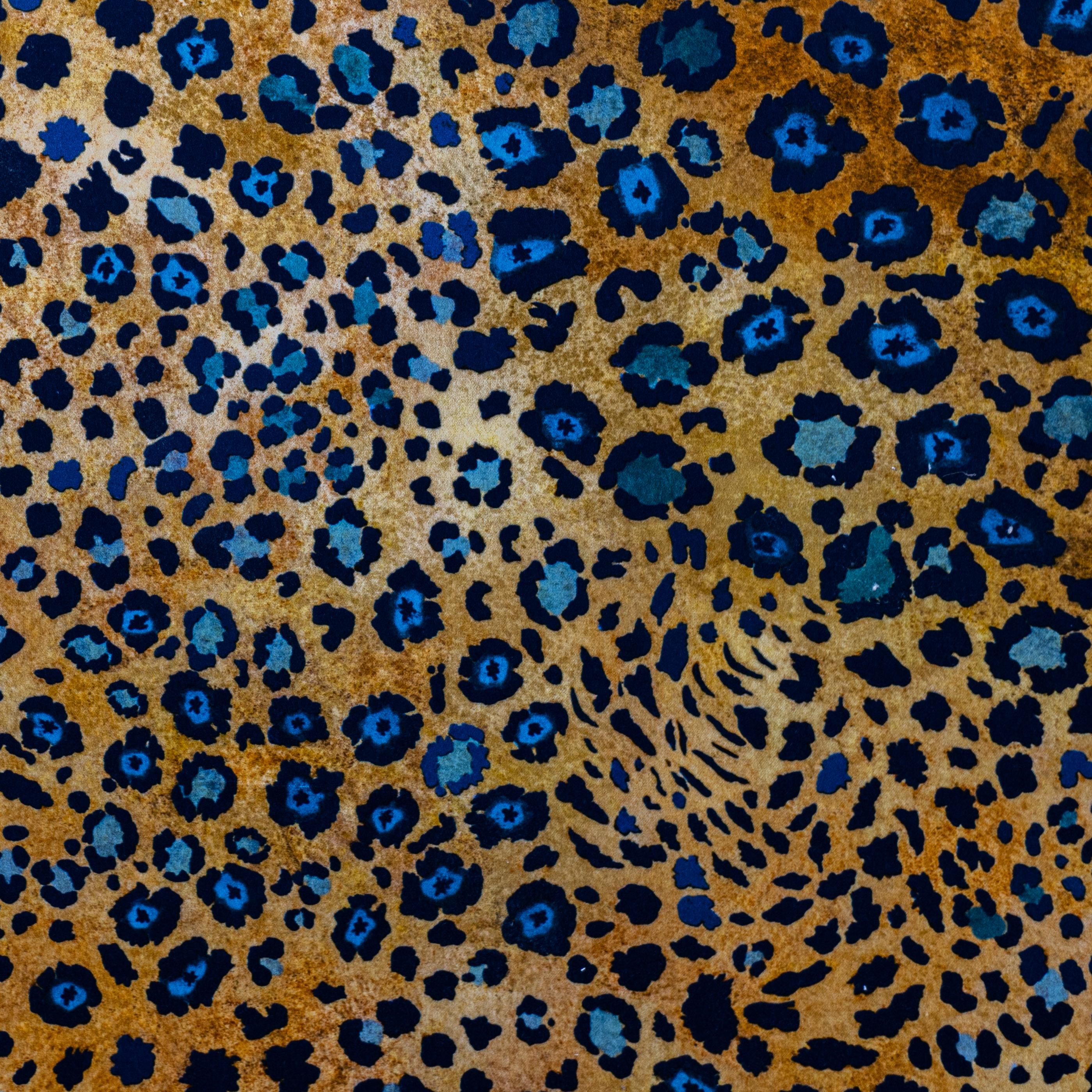 Safari Spot Fabric - Velvet - Midnight