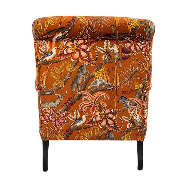Kudu Pod Chair - Pangolin Park Rust - Matte Black