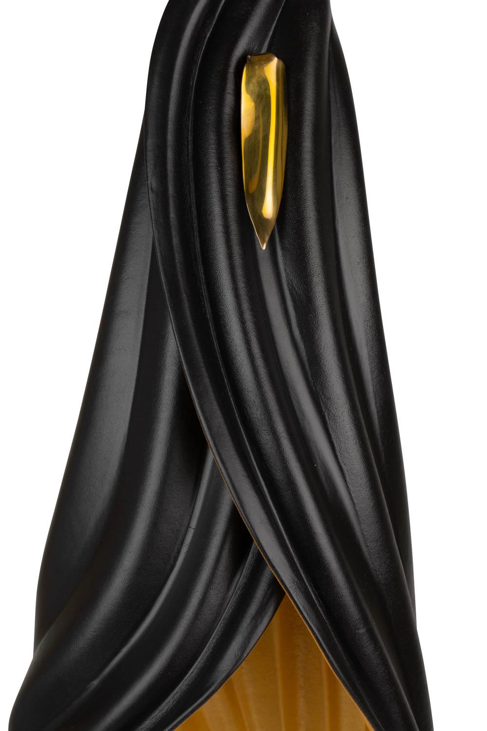 Blade 3-Piece Leather Pendant - Black/Gold