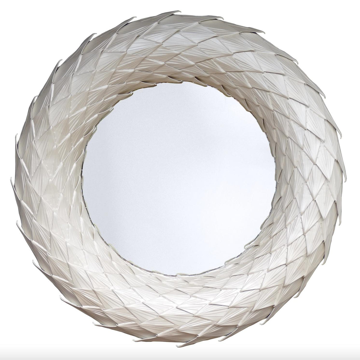 Luxury Embossed Leather Mamba Snake Scale Mirror | NGALA Trading