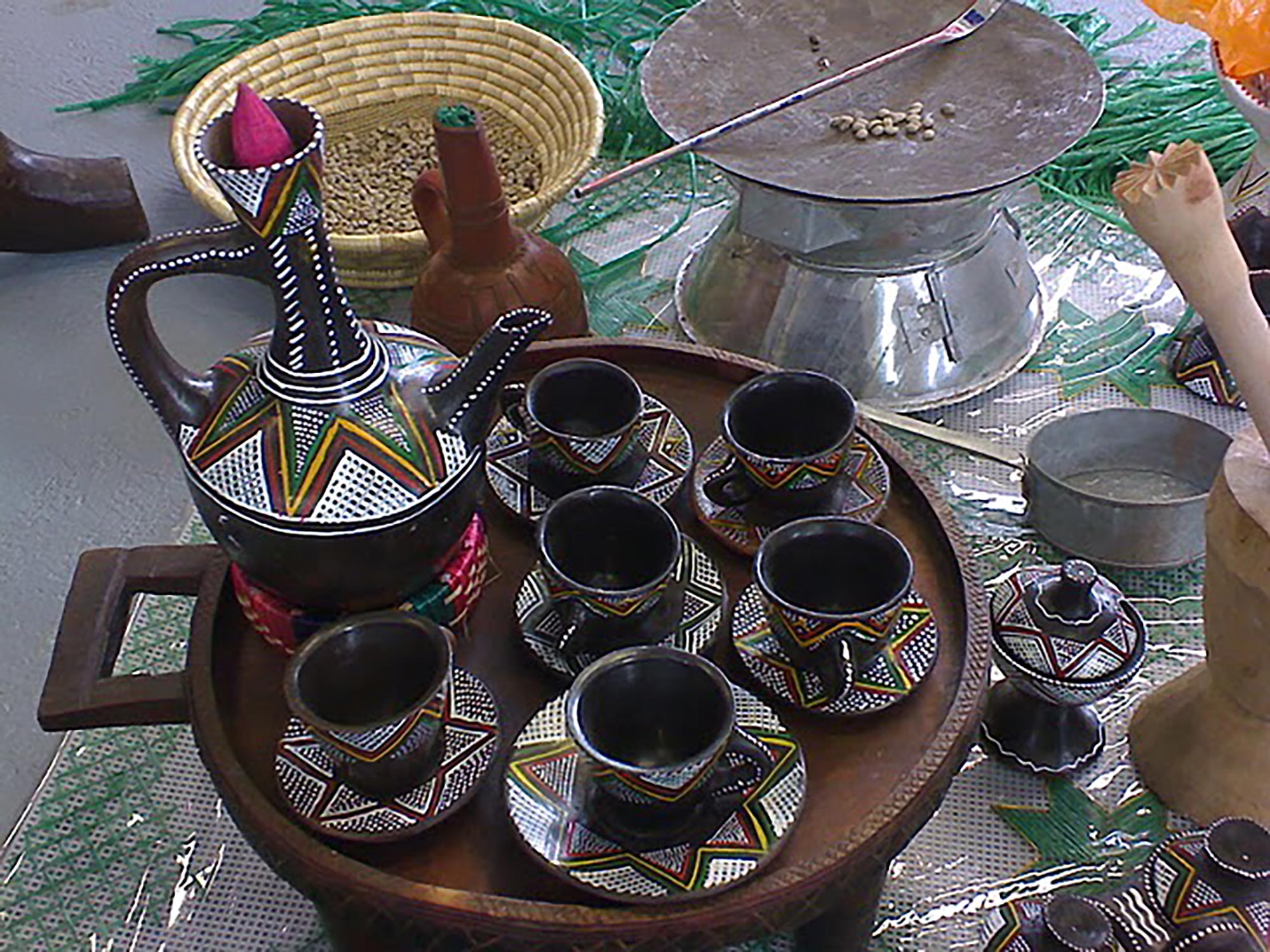 Ethiopian Coffee Tray Cloche