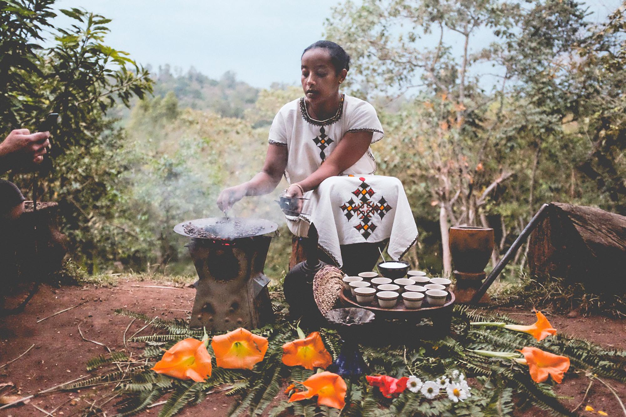 Ethiopian Coffee Tray Cloche