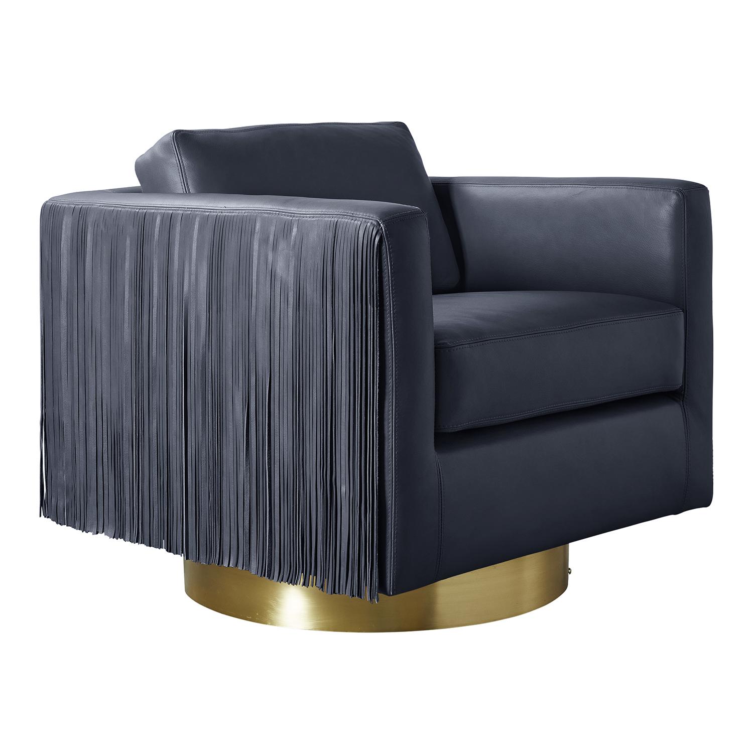 Egoli Leather Swivel Chair - NeKeia Leather