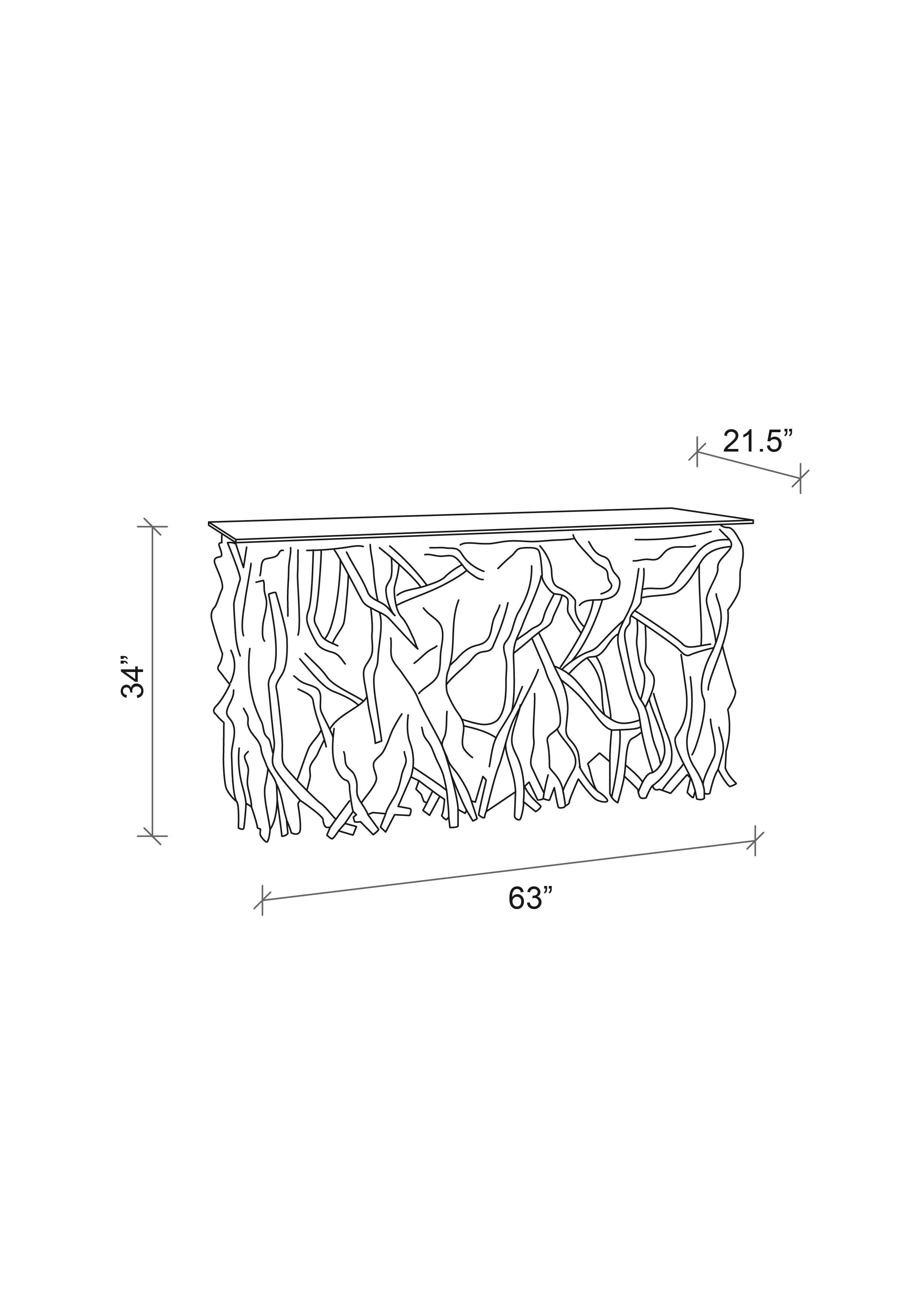 Twig Console Table - Natural