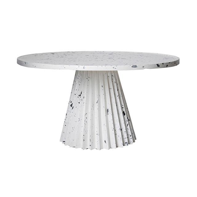 Flute Coffee Table - White/Grey