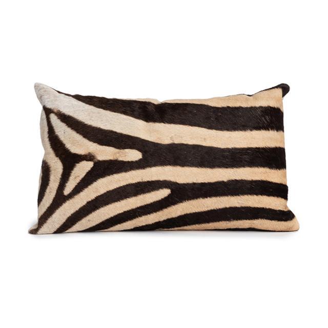 Zebra Hide Pillow - Rectangle