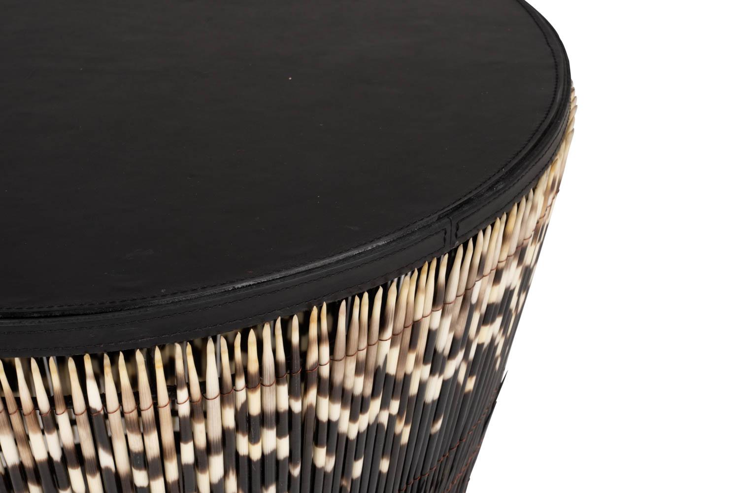 Porcupine Quill Side Table