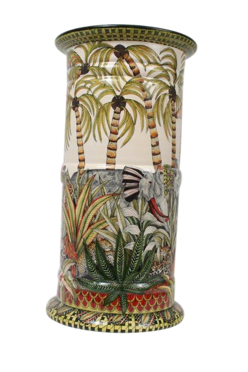 Ardmore Ceramic: Palm Parade Umbrella Stand