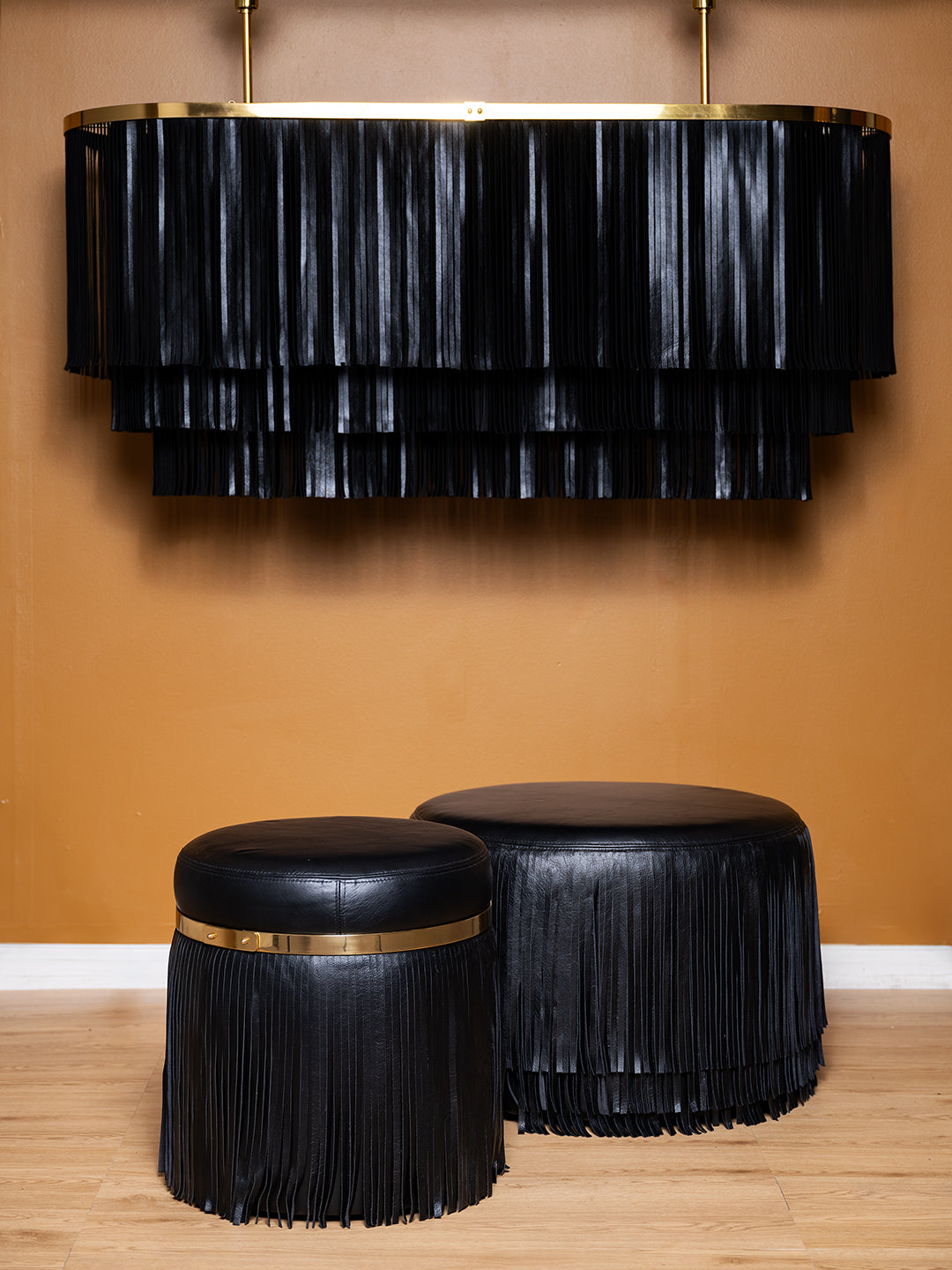 Nobu Ottoman in Premium Leather