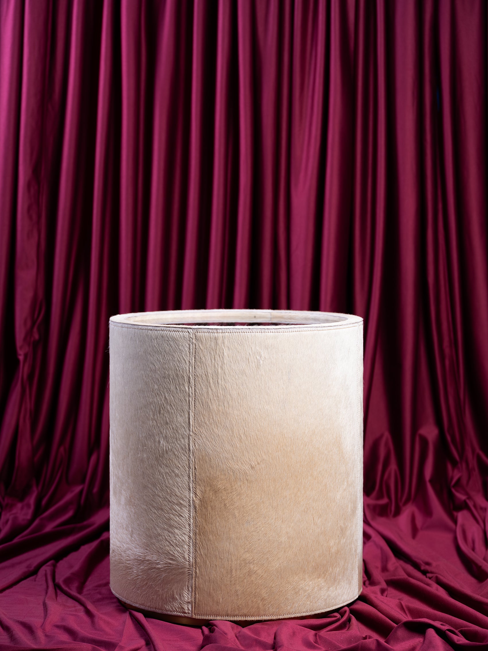Nyla Table - Cream Cow Hide