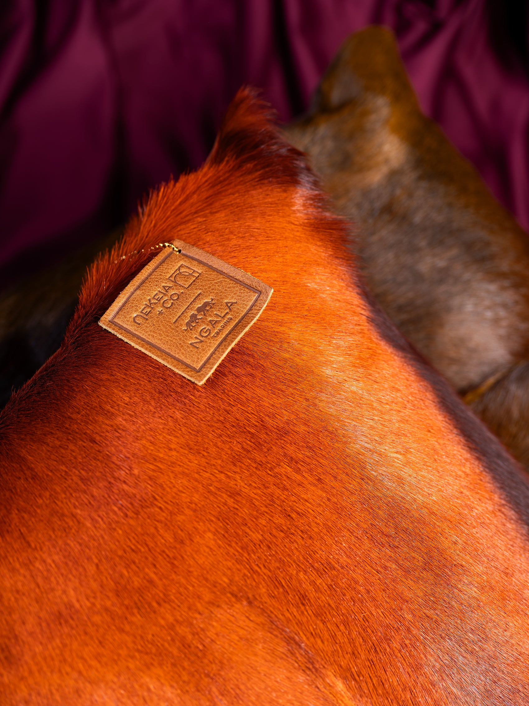 Kinshasha Rust Springbok Pillow