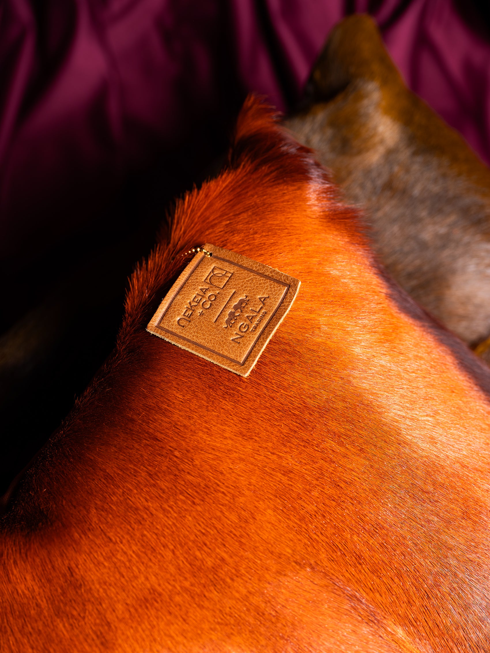 Kinshasha Rust Springbok Pillow