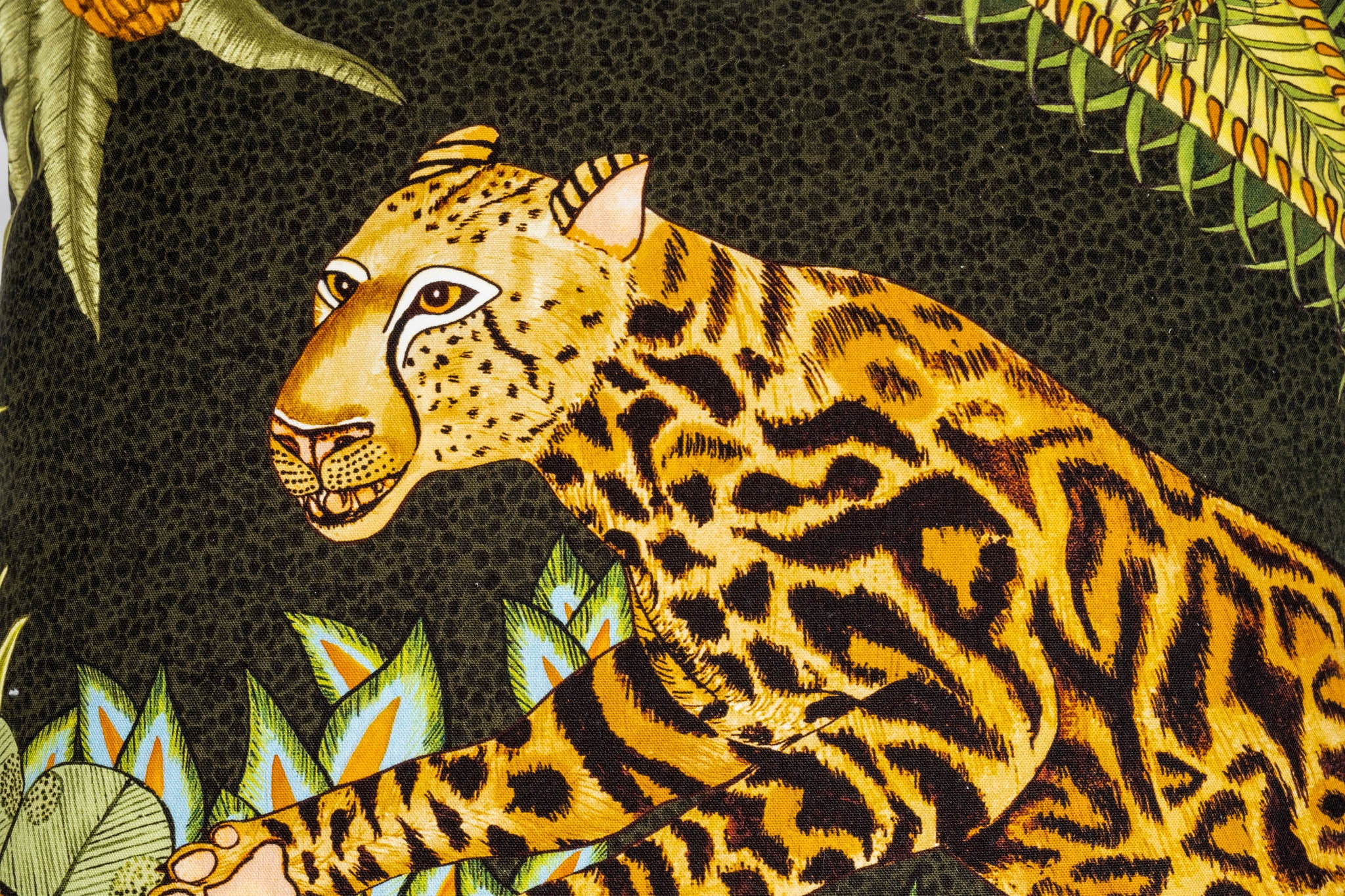 Cheetah Kings Forest Pillow - Cotton - Delta