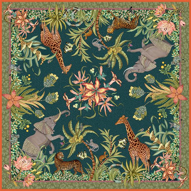 Sabie Forest Tablecloth - Cotton - Delta - Square