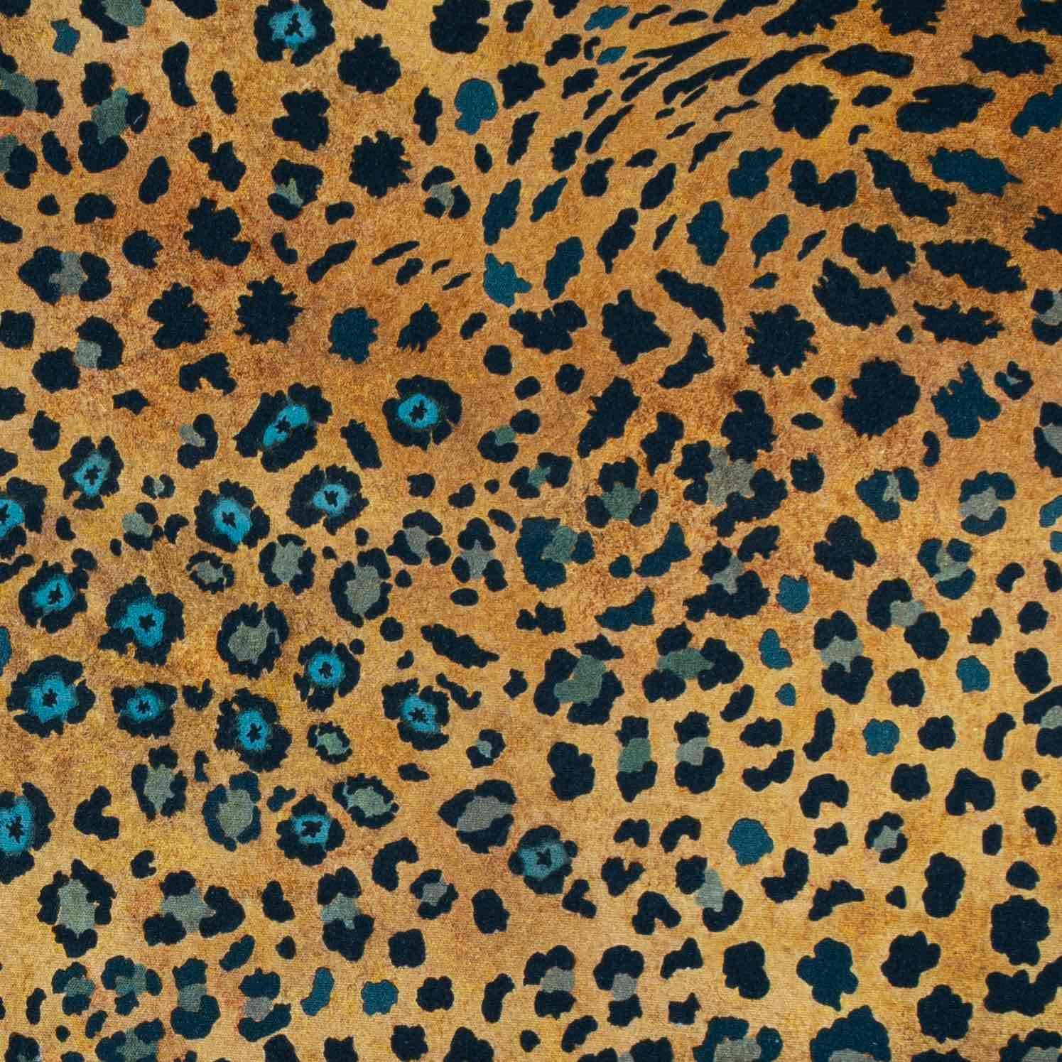 Safari Spot Fabric - Linen - Midnight