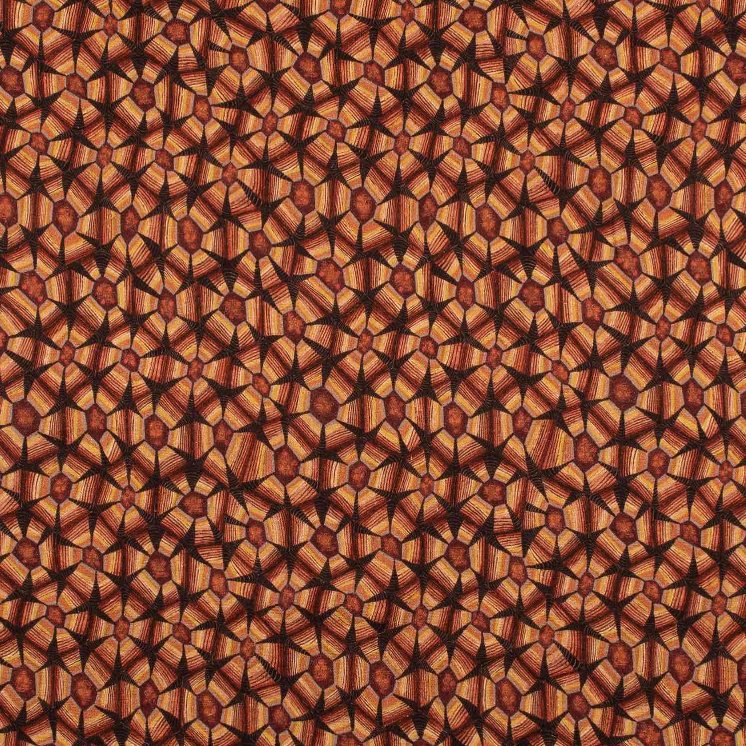 Thanda Tortoise Fabric - Linen - Plum