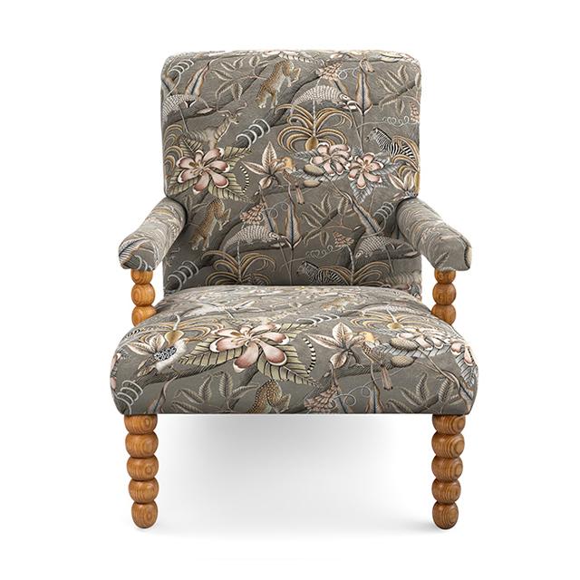 Kudu Pod Chair - Pangolin Park Silver - Sealed Oak