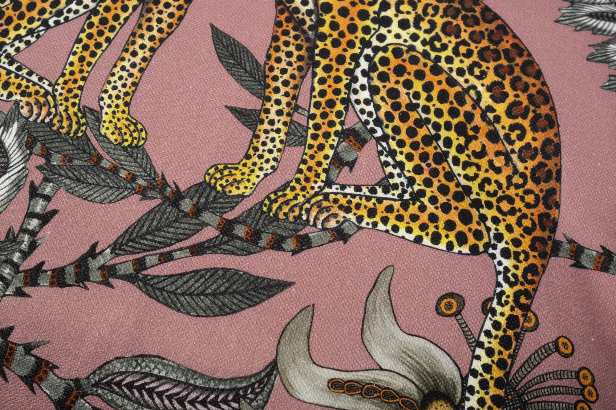 Lovebird Leopards Pillow - Cotton - Magnolia