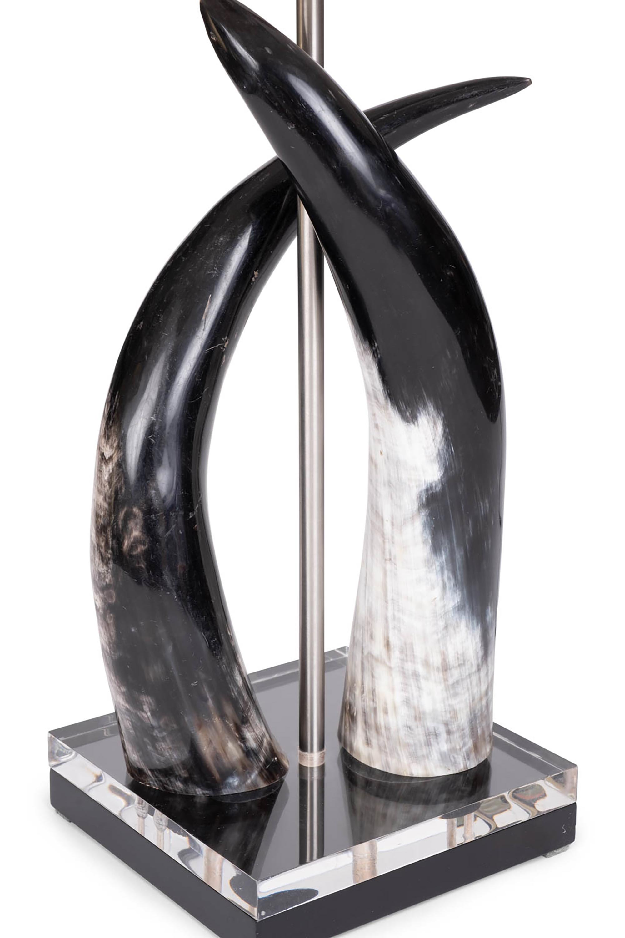 Cow Horn Duo Lamp