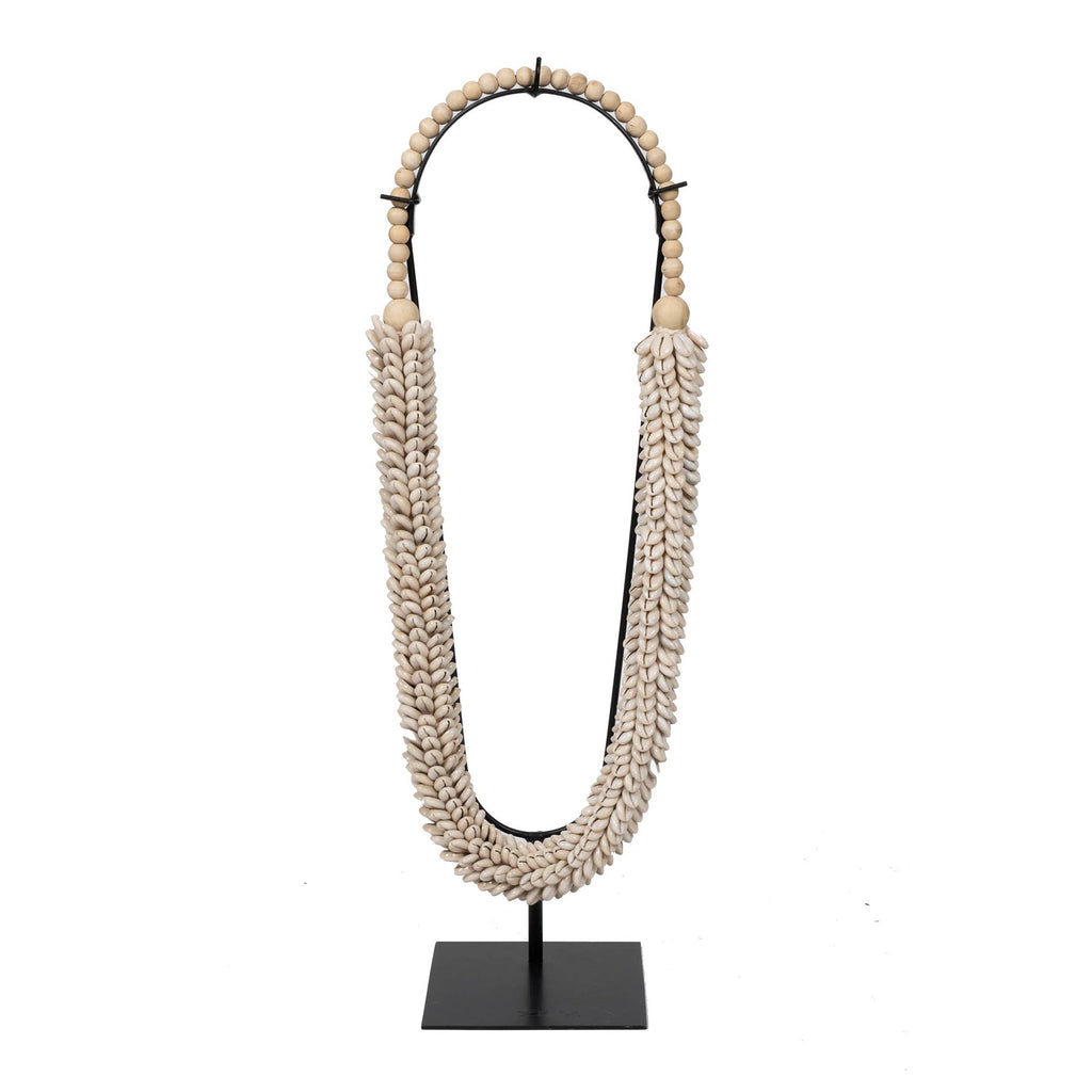 Shell Ropes Cowry Shell Rope on Stand