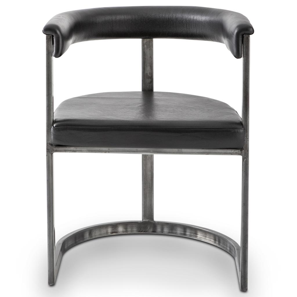 Agate Dining Chair - Aged Steel