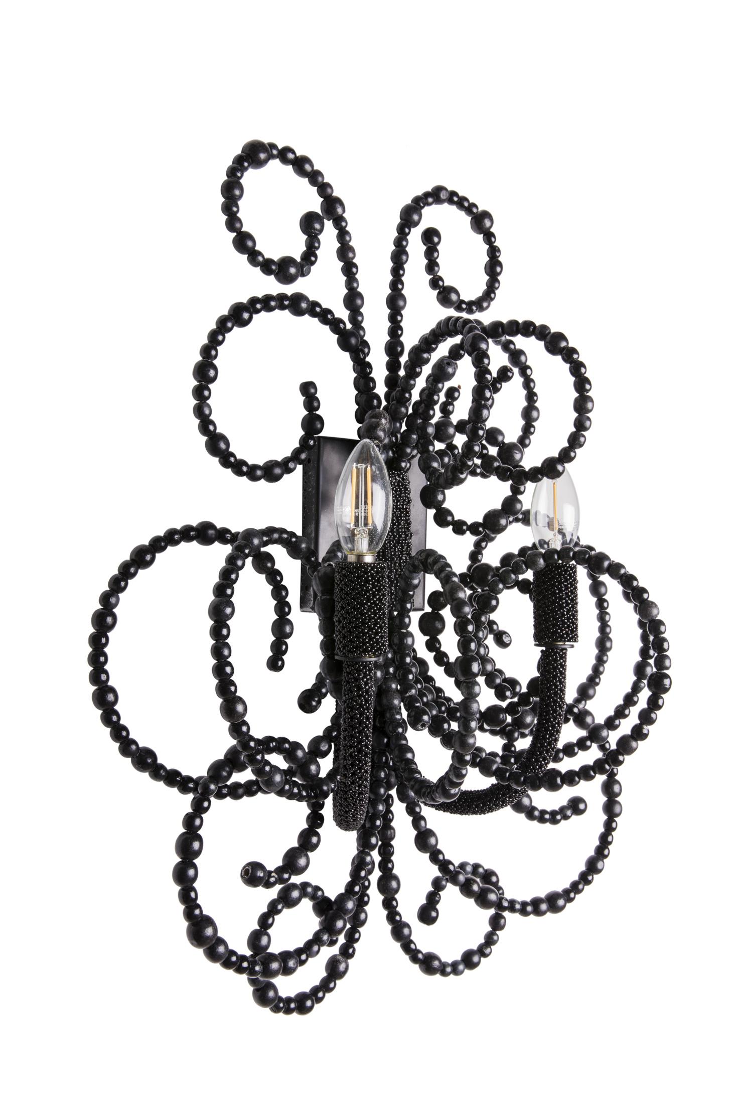 Twirly - Wall Sconce - Black