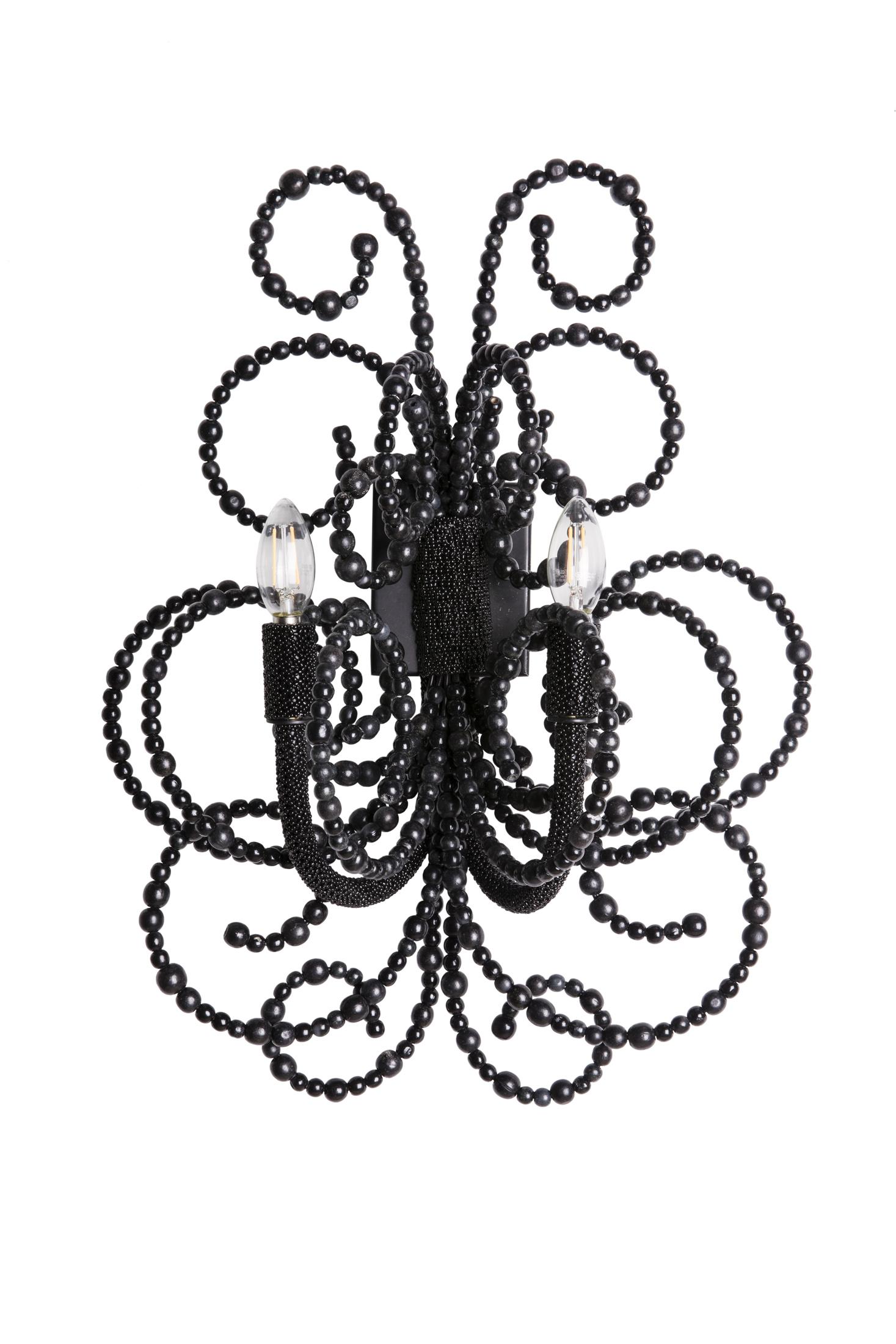 Twirly - Wall Sconce - Black