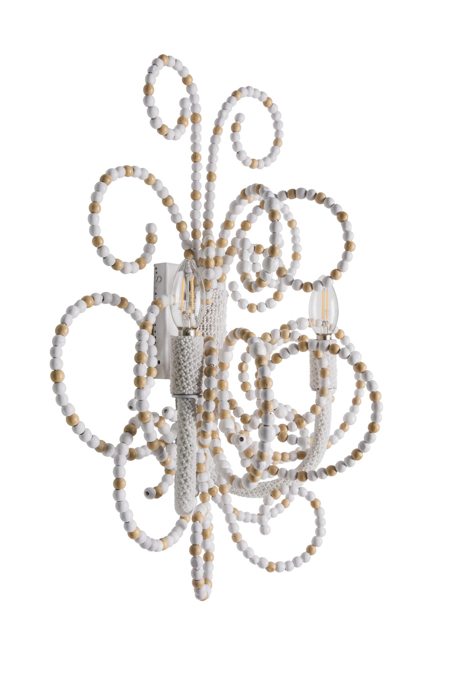 Twirly - Wall Sconce - Natural/White