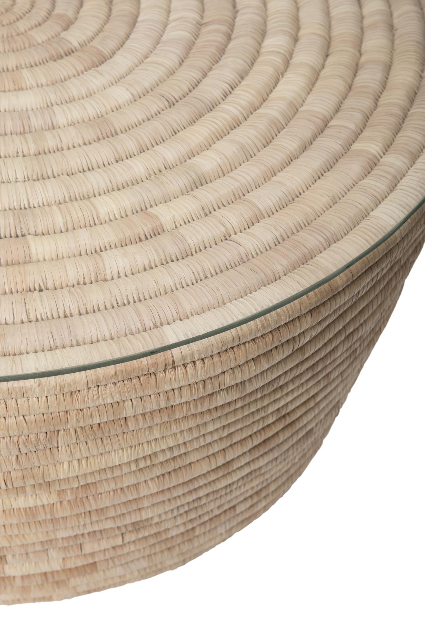 Malawian Palm Coffee Table - Natural