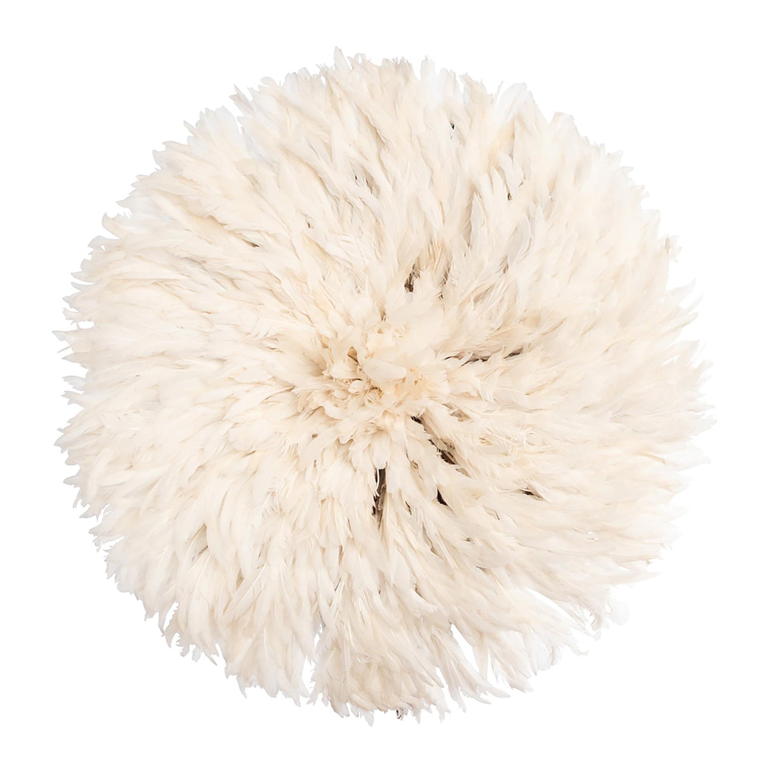 Juju Feather Hat - 20" - Cream