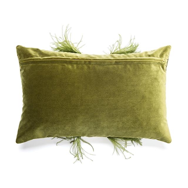 Moss discount velvet pillow