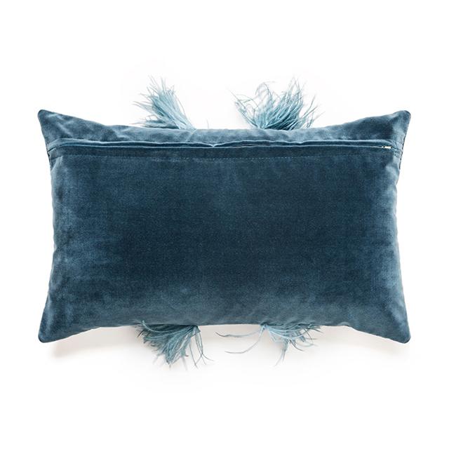 Teal clearance velvet pillow