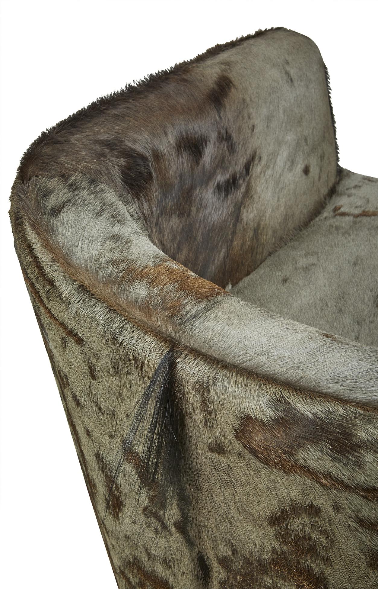 Wildebeest Hide Tub Chair