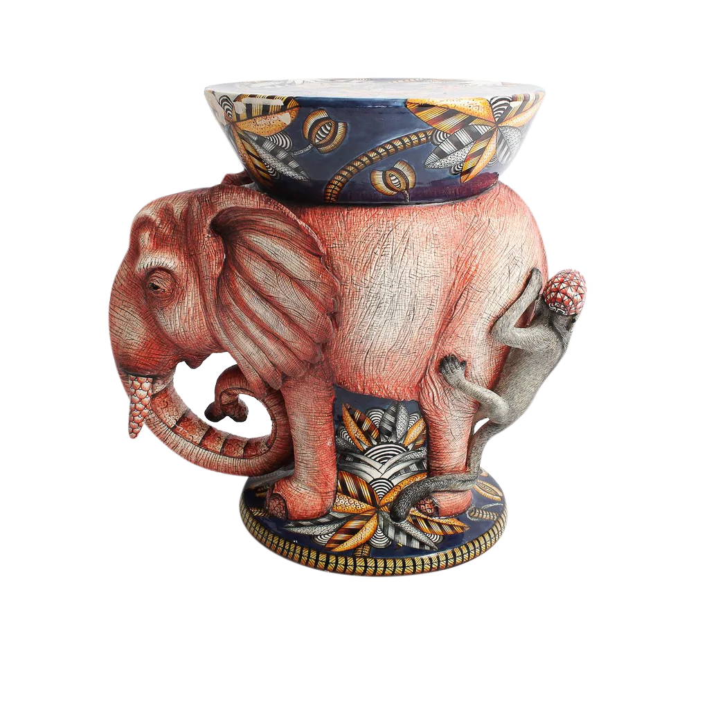 Ardmore Ceramic: Elephant Side Table