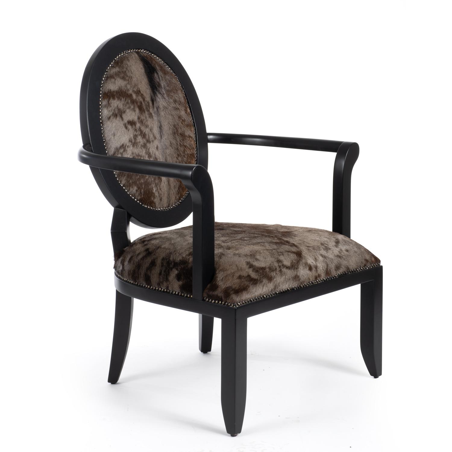Wildebeest Hide Manhattan Chair