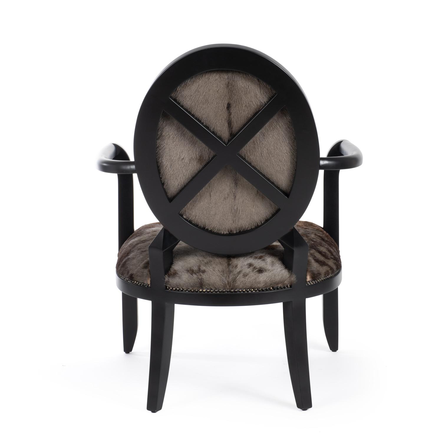 Wildebeest Hide Manhattan Chair