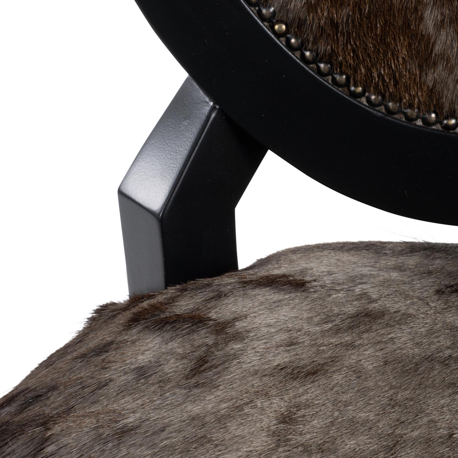 Wildebeest Hide Manhattan Chair